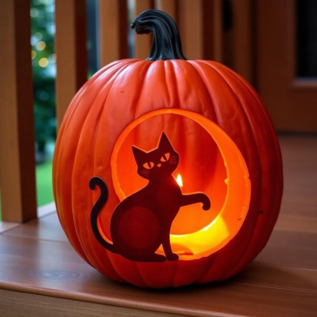 Midnight Cat & Moon